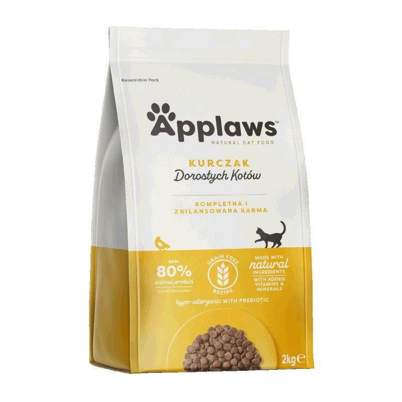 Applaws Cat 2kg Bezzbożowa Sucha Karma Dla Kota z Kurczakiem