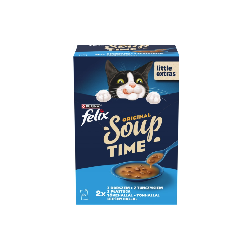 FELIX SOUP MIX RYBNY DLA KOTA 6 X 48G