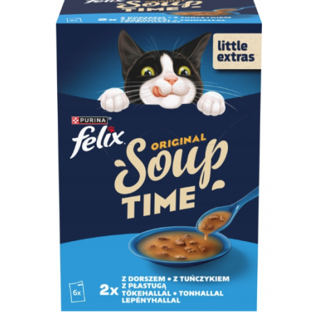 FELIX SOUP MIX RYBNY DLA KOTA 6 X 48G