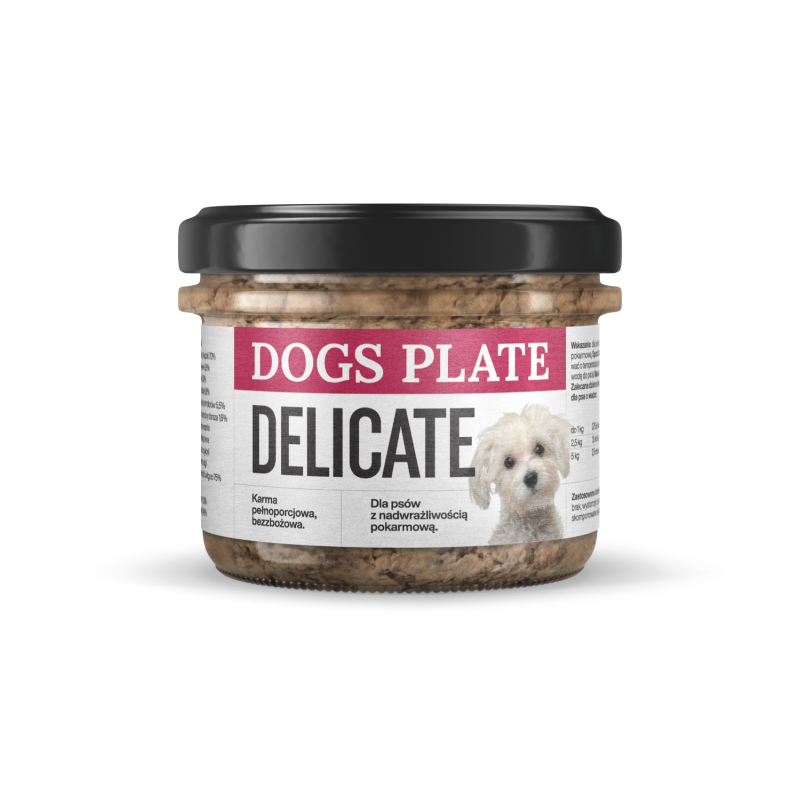 DOGS PLATE DELICATE 180G