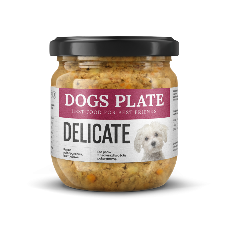 DOGS PLATE DELICATE 360G