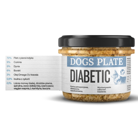 DOGS PLATE VET DIABETIC 180G-9505