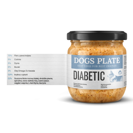 Dogs Plate Vet Diabetic 360g-9507