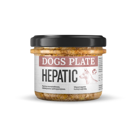 DOGS PLATE VET HEPATIC 180G