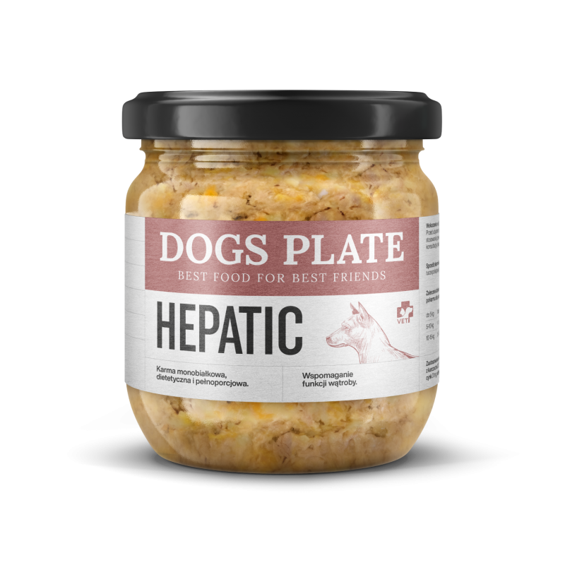 DOGS PLATE VET HEPATIC 360G