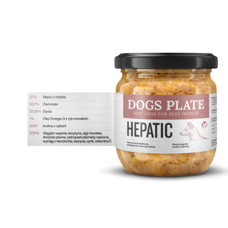 DOGS PLATE VET HEPATIC 360G-9513