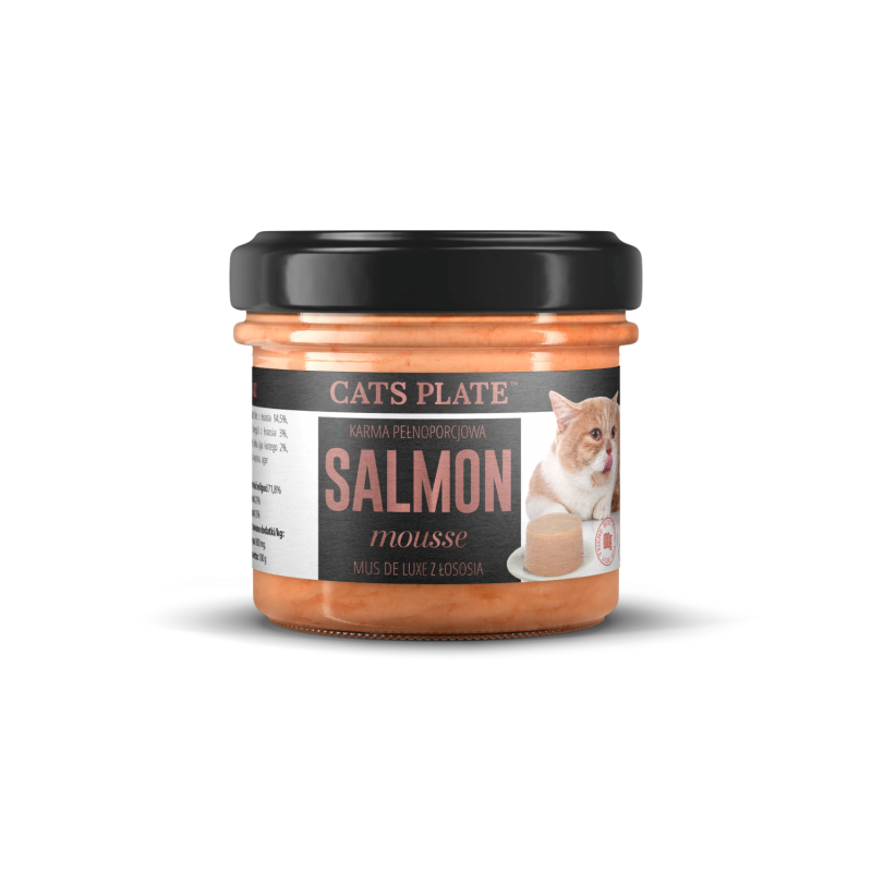 Cats Plate Salmon Mousse 100g Mus z fileta z łososia dla kotów