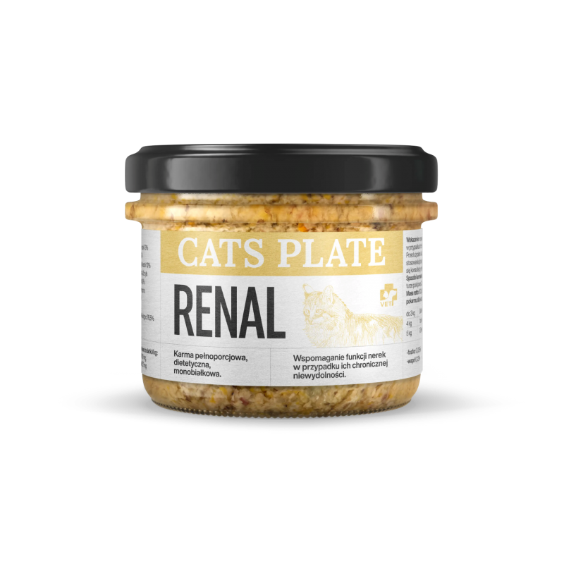 CATS PLATE VET RENAL Z KACZKĄ 180G