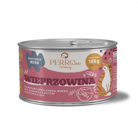 PERRO CATERING WIEPRZOWINA DLA KOTÓW 185G