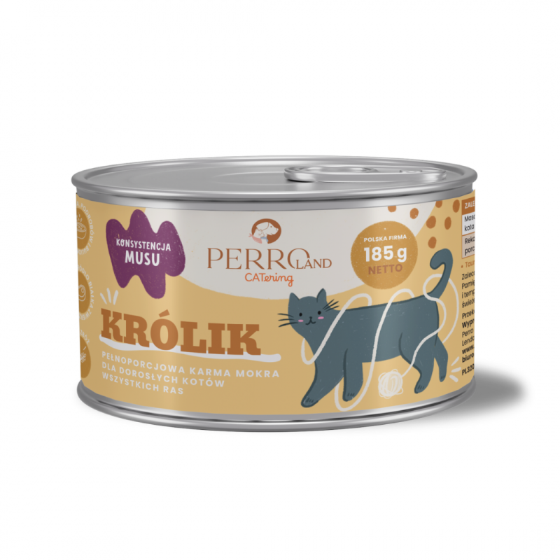 PERRO CATERING KRÓLIK DLA KOTÓW 185G