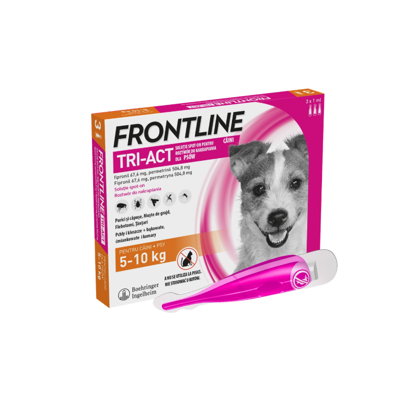 FRONTLINE TRI-ACT PSY S (5-10 KG) X 3 PIPETY
