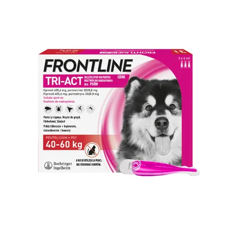 FRONTLINE Tri-Act XL krople na pchły i kleszcze dla psa 40–60 kg