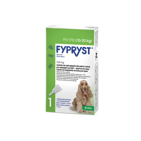 FYPRYST 134 MG ROZT. DO NAKRAP. 1 PIPETA