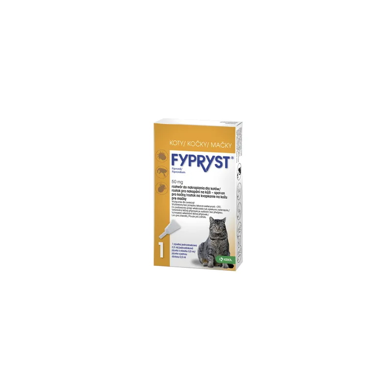 Fypryst Spot-On dla kota krople na pchły i kleszcze 0,5 ml