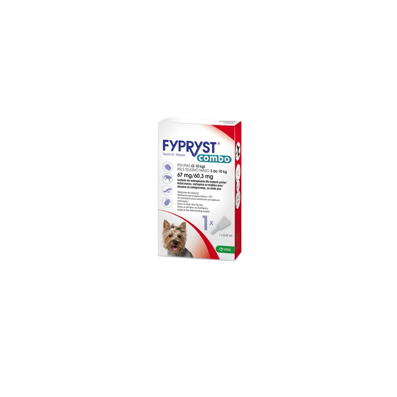 Fypryst Combo Spot-On krople dla psa 2–10 kg na pchły i kleszcze