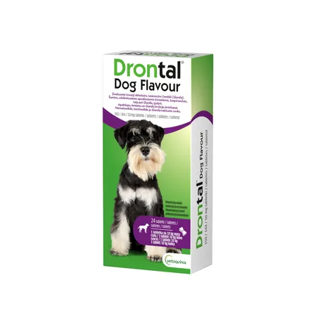 Drontal Dog Flavour tabletki na odrobaczanie dla psów 24 szt.