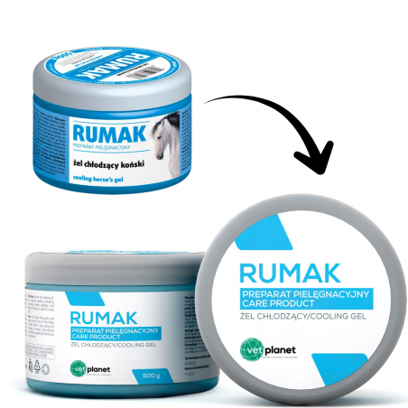 RUMAK ŻEL CHŁODZĄCY DLA KONI 500 G