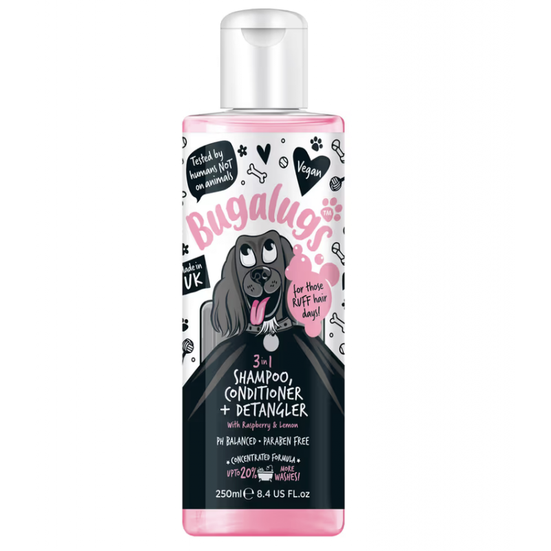 Bugalugs 3in1 Shampoo, Conditioner & Detangler 250 ml