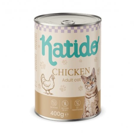 KATIDO - KARMA MOKRA DLA KOTA KURCZAK 400G