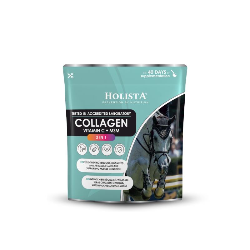 Holista Collagen 3w1 Vit C + MSM 800g wzmocnienie struktury ścięgien i stawów