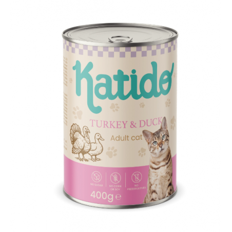 KATIDO - KARMA MOKRA DLA KOTA INDYK Z KACZKĄ 400G