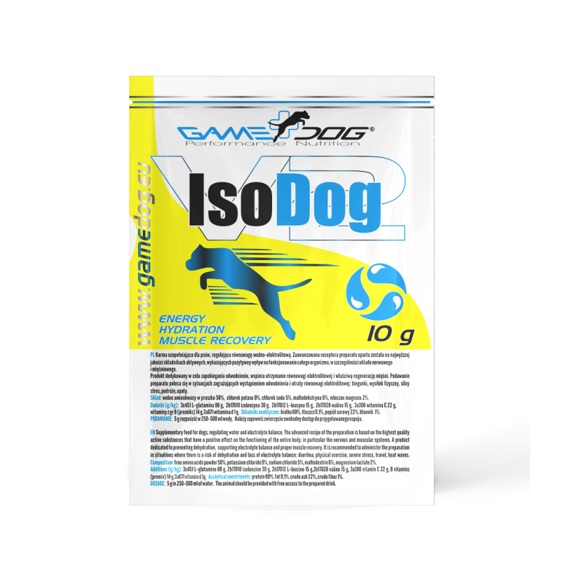 GAME DOG ISODOG - elektrolity dla psa saszetka 10G
