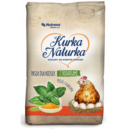 KURKA NATURKA Nioska z miętą i kurkumą 25KG