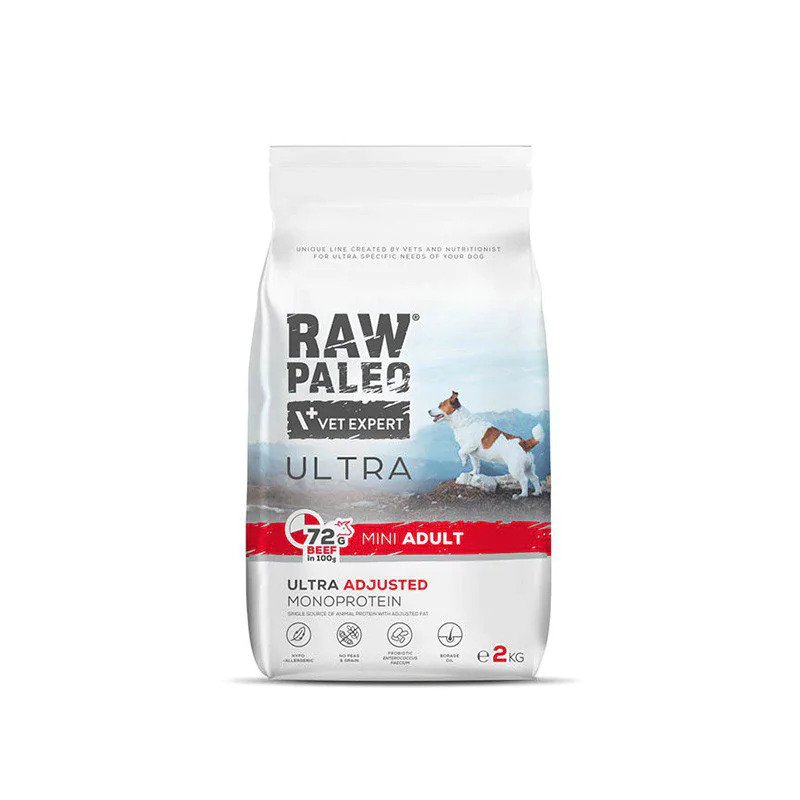 VetExpert Raw Paleo Ultra BEEF Mini Adult 750g