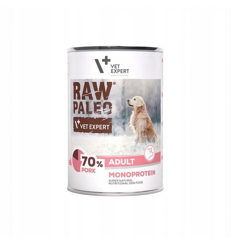 VetExpert Raw Paleo Dog Adult Pork 400g