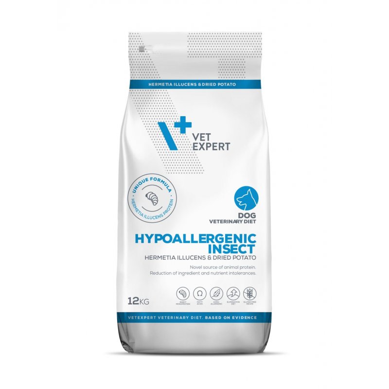 4T VETERINARY DIET DOG HYPOALLERGENIC INSECT 12KG