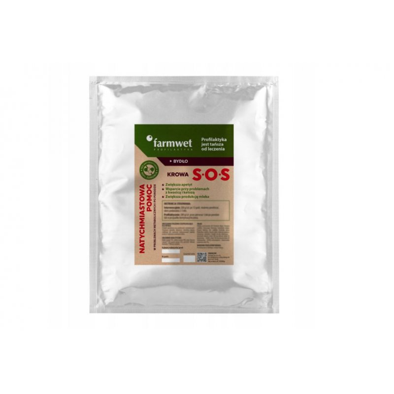 Farmwet Krowa S.O.S 200g - Mieszanka regeneracyjna dla bydła