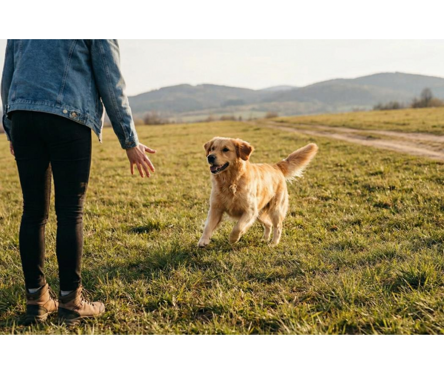5 kroków, jak nauczyć psa przywołania na spacerze