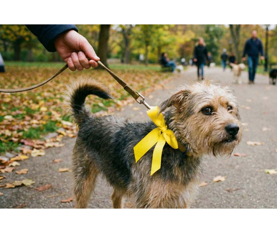 Projekt Yellow Dog – czym jest żółta wstążka u psa?